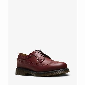 Dr Martens Férfi 3989 Smooth Bőr Brogue Cipő Bordó